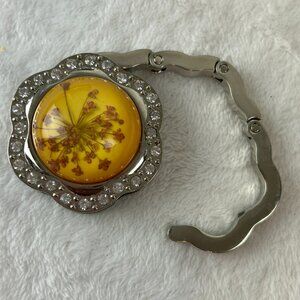 Beautiful Purse Hook Long Handbag Hanger for Table Desk Portable